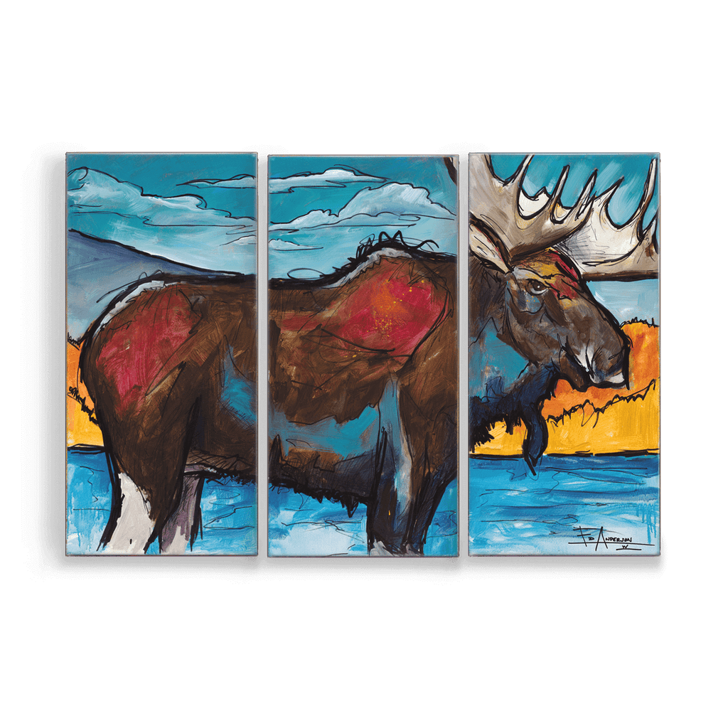 ヘラジカアート(moose、大きい、正方形) ヘラジカアート(moose、大きい、正方形) ヘラジカアート(moose、大きい