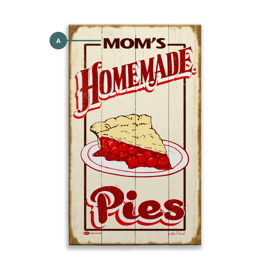 Homemade Pies - Wood & Metal Wall Art – Old Wood Signs