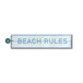 Beach Rules