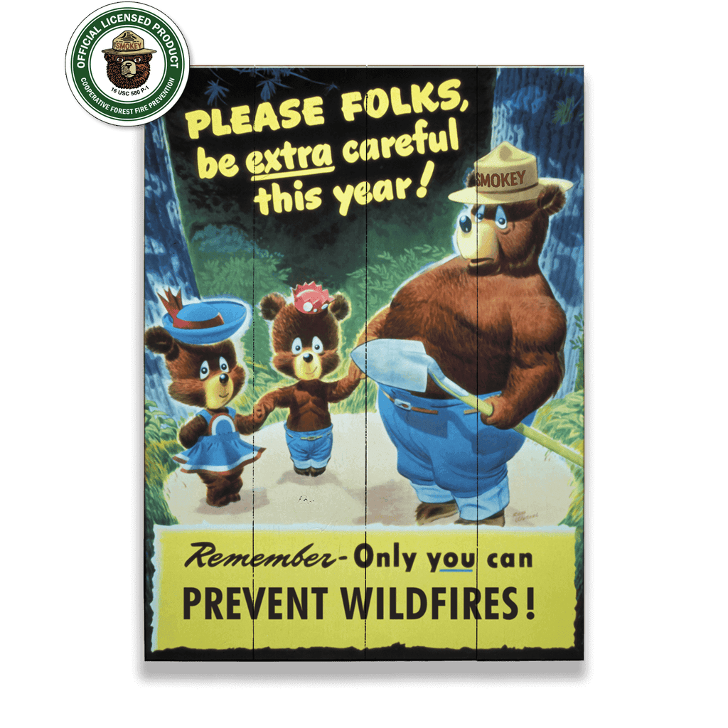 1960年代 Smokey The Bear バンク　& フライヤー額装 W-SMO-01_wSeal.png?v=