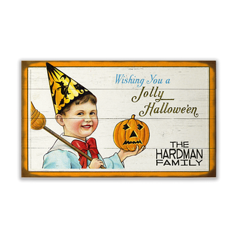 Wishing You a Jolly Halloween Sign