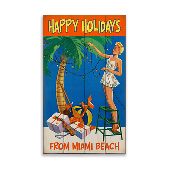 Tropical Blonde Christmas Sign