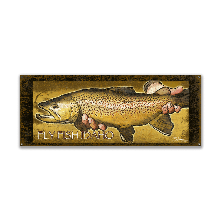 PetKa Signs and Graphics PKAS-0366-NP_10x14I Heart My Brown Trout Plastic Sign 0.06 Width 10 x 14 