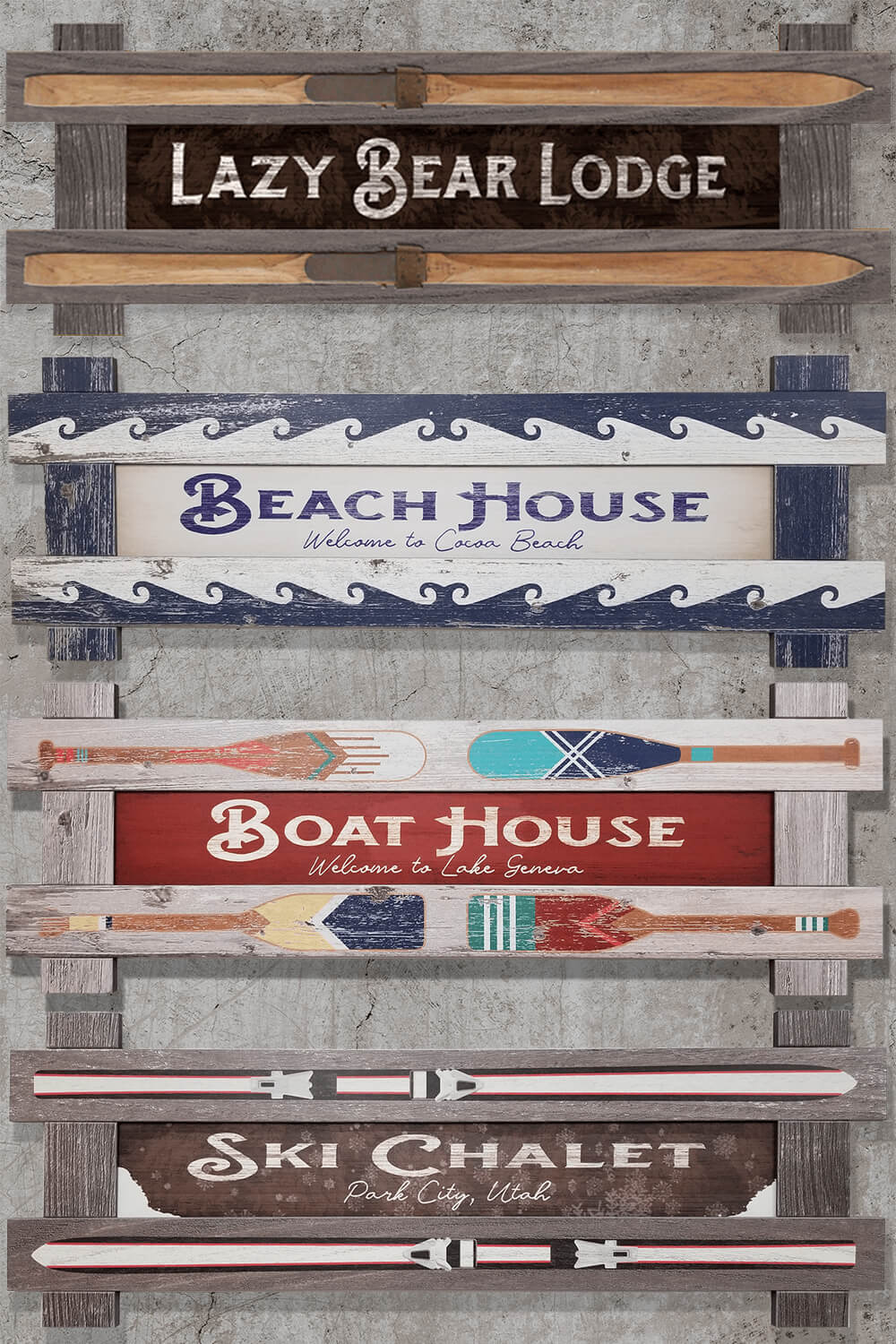 FRAMED WALL ART – Old Wood Signs