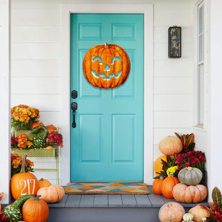 Jack-O-Lantern - Corrugated Metal Wall Art Meissenburg Designs