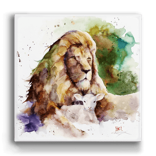 The Lion and the Lamb - Metal Box Art