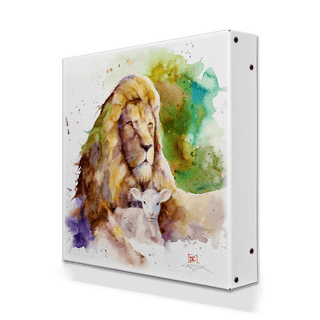 The Lion and the Lamb - Metal Box Art