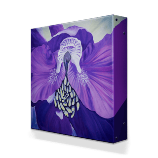 Purple Delphinium - Metal Box Art Metal Box Wall Art Nancy Seiler