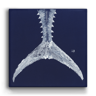 Tuna Tail on Blue - Metal Box Art