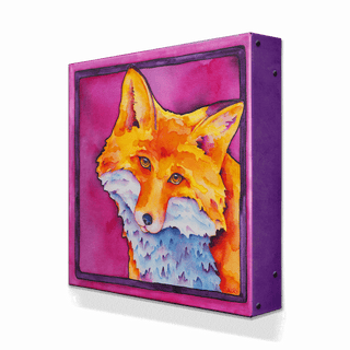 Foxy Lady - Metal Box Art Metal Box Wall Art Karen Savory