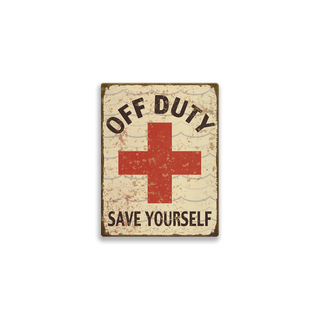 Off Duty Lifeguard: Generic - Metal Wall Art