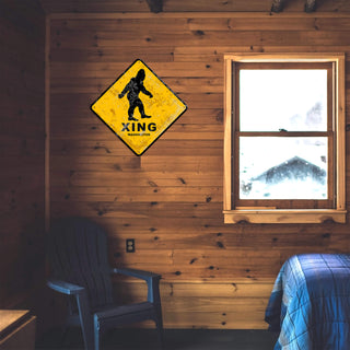 Sasquatch Crossing - Metal Wall Art