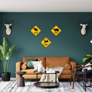 Black Bear Crossing - Metal Wall Art Meissenburg Designs