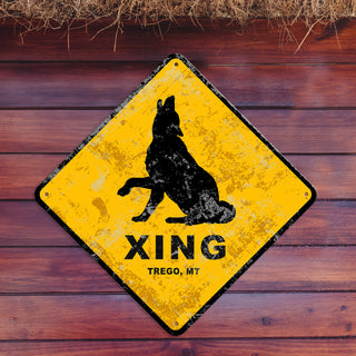 Wolf Crossing - Metal Wall Art