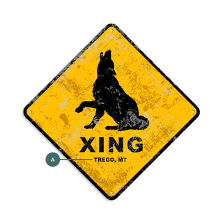 Wolf Crossing - Metal Wall Art