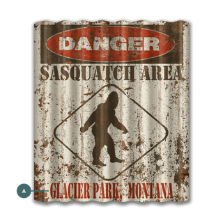 Sasquatch Warning Sign - Corrugated Metal Wall Art Meissenburg Designs