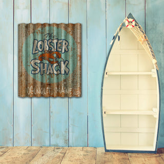 The Lobster Shack - Corrugated Metal Wall Art Marty Mummert Studio