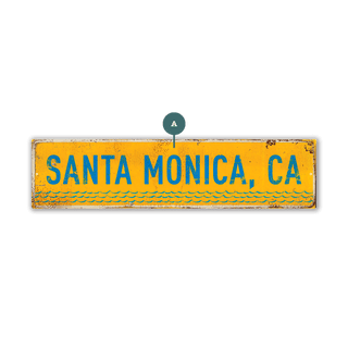 Landmark Waves Custom Signs: Yellow 1 - Wall Decor