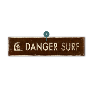 Landmark Surf Custom Signs: Brown - Wall Decor Out West Design