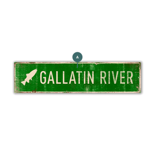 Landmark Fish Custom Signs: Green - Wall Decor Out West Design