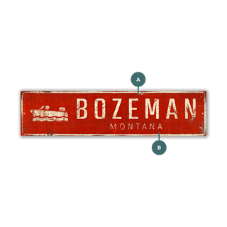 Landmark Speedboat Custom Signs: Red 2 - Wall Decor
