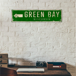 Landmark Arrow Custom Signs: Green 2 - Wall Decor Out West Design