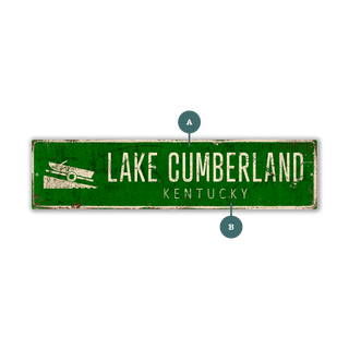 Landmark Boat Launch Custom Signs: Green 2 - Wall Decor