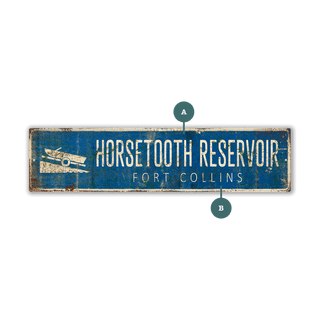 Landmark Boat Launch Custom Signs: Blue 2 - Wall Decor