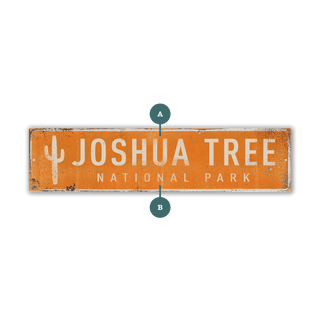 Landmark Cactus Custom Signs: Orange 2 - Wall Decor