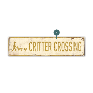 Landmark Farmyard Procession Custom Signs: Cream 1 - Wall Decor
