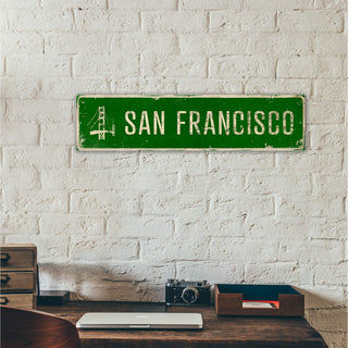 Golden Gate Bridge Landmark Sign: Green - Wall Decor