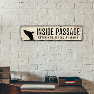 Landmark Whale Custom Signs: White 2 - Wall Decor