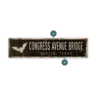 Landmark Bat Custom Signs: Black 2 - Wall Decor