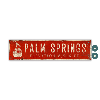 Landmark Tramway Custom Signs: Red 2 - Wall Decor Out West Design