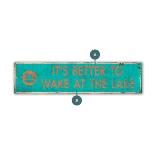 Landmark Life Vest Custom Signs: Turquoise 2 - Wall Decor
