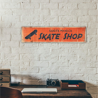 Landmark Skateboard Custom Signs: Orange Board - Wall Decor