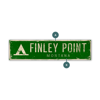 Landmark Tent Custom Signs: Green - Wall Decor