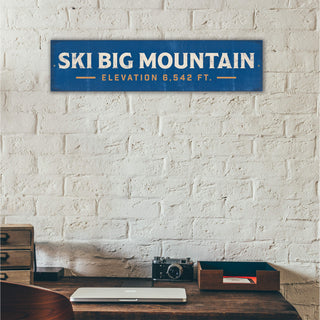 Landmark Signature Custom Signs: Blue 2 - Wall Decor Wood & Metal Wall Art Out West Design