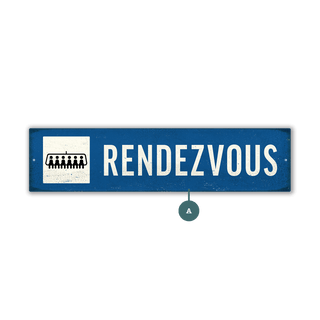 Ski Lift Custom Signs: Blue - Wall Decor