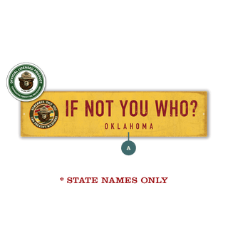 Smokey Bear If Not You Who: Yellow Landmark - Wall Decor