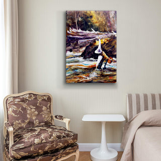 Almost In Hand: A Fly-Fishing Moment - Metal Box Art