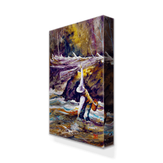 Almost In Hand: A Fly-Fishing Moment - Metal Box Art