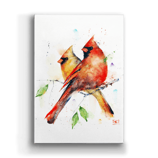Cardinal Pair - Metal Box Art