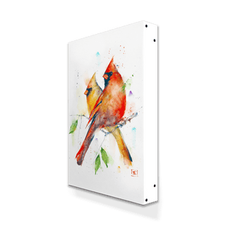 Cardinal Pair - Metal Box Art