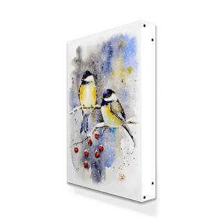 Chickadees and Crabapples - Metal Box Art