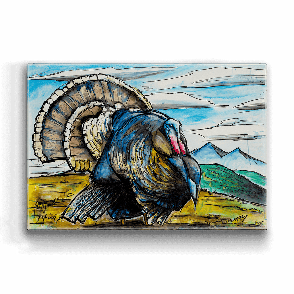 Turkey Strut: Metal Box Art – Old Wood Signs
