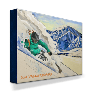 Ski the Dream in Sun Valley - Metal Box Art Ed Anderson