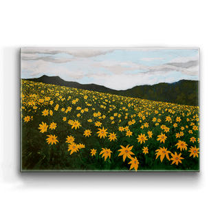 Spring Mountainside- Metal Box Art Metal Box Wall Art Nancy Seiler
