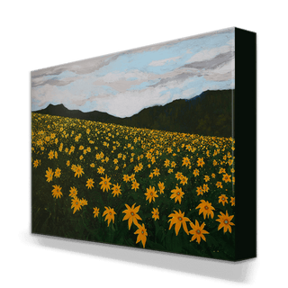 Spring Mountainside- Metal Box Art by Nancy Seiler