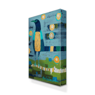 Bird on a Branch - Metal Box Art by Shelle Lindholm